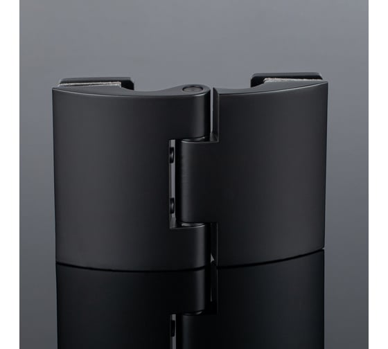 Петля стекло-стекло SERVICE PLUS 180/135, черный матовый, латунь P03-102BLK/brass 1