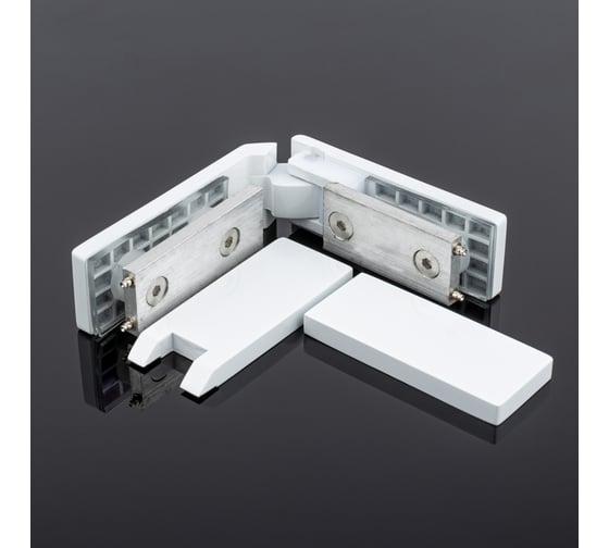 Петля стекло-стекло SERVICE PLUS 135, белый матовый, sus304 P03-104WM/sus304
