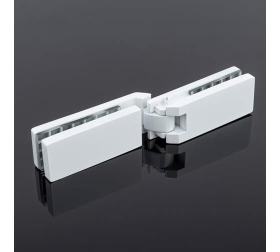 Петля стекло-стекло SERVICE PLUS 135, белый матовый, sus304 P03-104WM/sus304