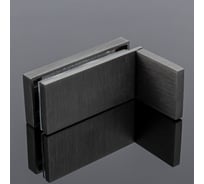 Коннектор стена-стекло SERVICE PLUS 90, с пластиной, графит матовый, sus304 K02-204GFM/sus304