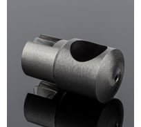 Держатель стекла SERVICE PLUS ф19, графит матовый, латунь D02-508GFM/brass