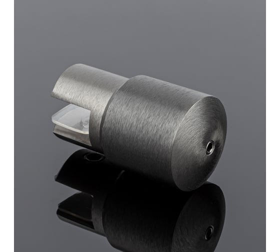 Держатель стекла SERVICE PLUS ф19, графит матовый, латунь D02-508GFM/brass
