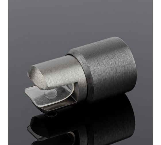Держатель стекла SERVICE PLUS ф19, графит матовый, латунь D02-508GFM/brass