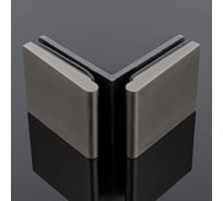 Коннектор стекло-стекло SERVICE PLUS 90, графит матовый, латунь K03-201GRF/brass