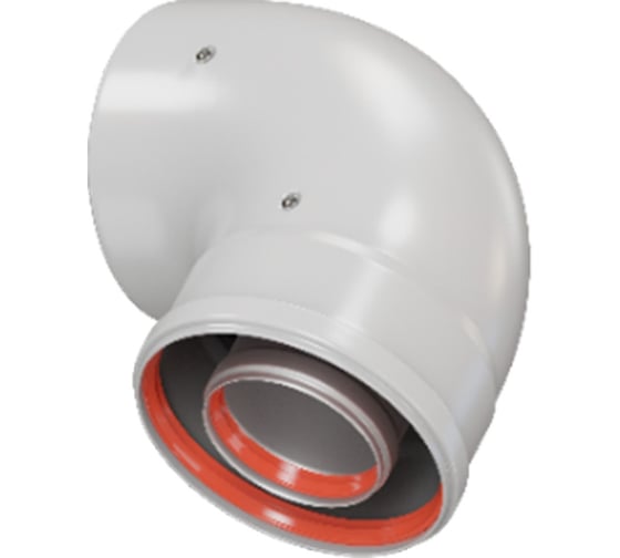 Промежуточный отвод ROMMER Rca-6010-000090 раструбный, 90 гр. 60/100 (наружный диаметр мама/папа) RG0091CSP6KDIS
