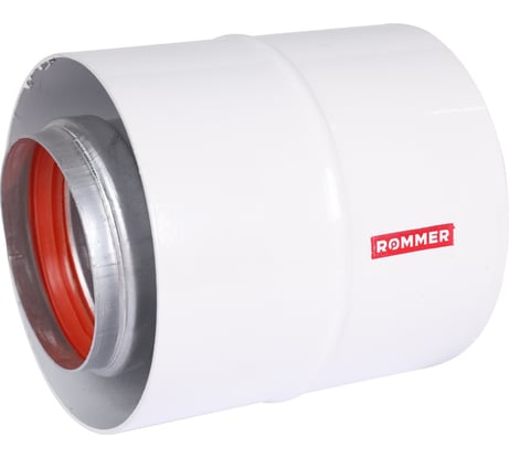 Начальный участок ROMMER Rca-6010-240100 вертикальный, коаксильный, 60/100 (bosch, buderus, navien s/c/e, baxi eco nova/classic, baltur, лемакс, fondital ) в комплекте фланец RG0091CSP6LAB0