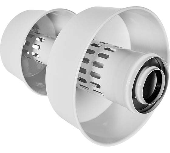 Оголовок с ветрозащитой ROMMER Rca-6010-000334 d60х100, белый, алюминий RG0091CSP6IEIK