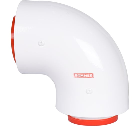 Начальный участок ROMMER Rca-6010-210190 90 гр. 60/100, хомут в комплекте + втулка d60 l-50 RG0091CSP6JLAP