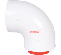 Начальный участок ROMMER Rca-6010-240190 90 гр. 60/100 (bosch, buderus, navien s/c/e, baxi eco nova/classic,  baltur, лемакс, fondital ) в комплекте фланец RG0091CSP6K5QR
