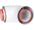 Начальный участок ROMMER Rca-6010-240190 90 гр. 60/100 (bosch, buderus, navien s/c/e, baxi eco nova/classic, baltur, лемакс, fondital ) в комплекте фланец RG0091CSP6K5QR 2
