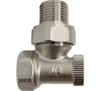 Запорный радиаторный клапан Unipak arrowhead element угловой, ду15 215122