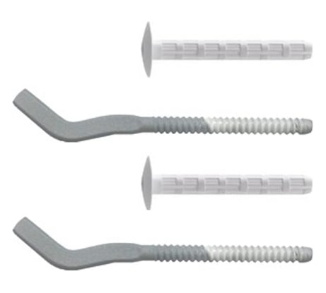 Комплект плоских кронштейнов с дюбелями (7,2х170 мм; серебристый) Royal Thermo