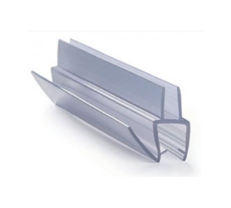 Уплотнительный профиль распашной двери SERVICE PLUS нижний, t=8 мм, l=2200 мм, пвх, прозрачный BK-706T8