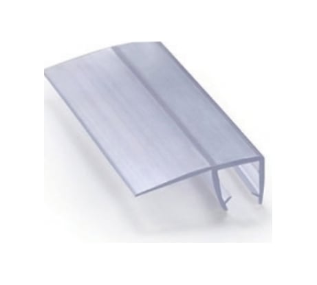 Уплотнительный профиль распашной двери SERVICE PLUS стекло-стекло, 90 град, t=8 мм, l=2200 мм, пвх, прозрачный BK-703T8