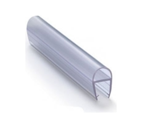 Уплотнительный профиль распашной двери SERVICE PLUS дверь-стена, 90 град, t=8 мм, l=2200 мм, пвх, прозрачный BK-700T8