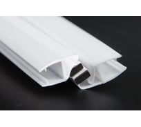 Магнитный уплотнительный профиль SERVICE PLUS для стекла 8 мм, регулируемый 90-180, 2500 мм, premium PVH04-907WM8