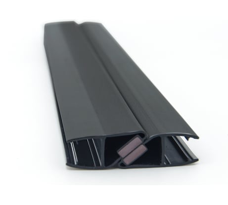 Магнитный уплотнительный профиль SERVICE PLUS 180 скошенный угол, для стекла 8 мм, 2500 мм, premium PVH04-902BKL8