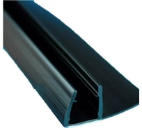Уплотнительный профиль распашной двери SERVICE PLUS стекло-стекло, 90 град t=8 мм, l=2200 мм, пвх, черный BK-703BT8