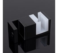 Нижняя направляющая SERVICE PLUS двойная, черный матовый, sus304 N02-402BLK/sus304