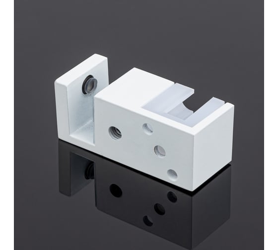 Нижняя направляющая SERVICE PLUS двойная, белый матовый, sus304 N02-402WM/sus304