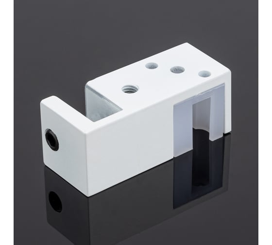 Нижняя направляющая SERVICE PLUS двойная, белый матовый, sus304 N02-402WM/sus304