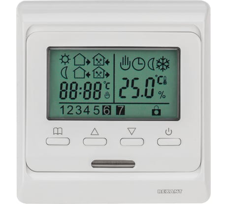 Программируемый терморегулятор с дисплеем REXANT R51XT 51-0532
