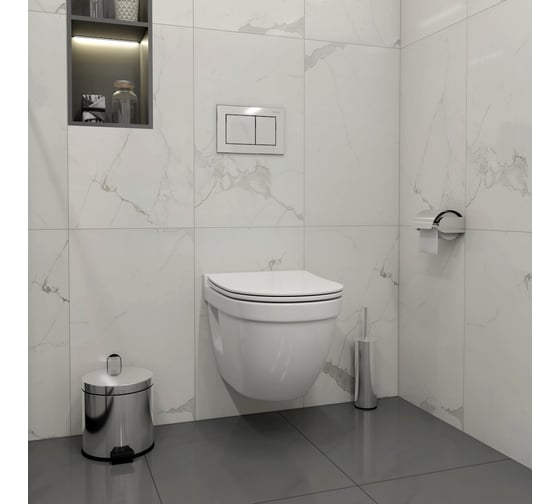 Клавиша смыва Teymi Aina двойной смыв, хром глянец T70012CH ЦБ-00266817