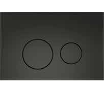 Клавиша смыва Teymi Lina двойной смыв, черный матовый T70103BM ЦБ-00266824