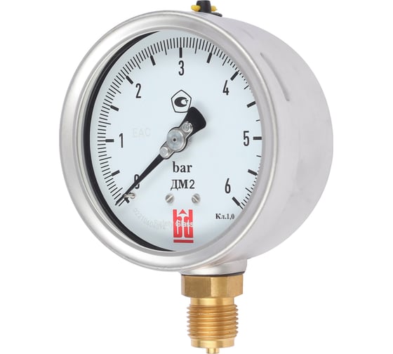 Манометр ДМ 2 100 Р (0-6) бар, кл.1.0, G1/2" BD 1152100013