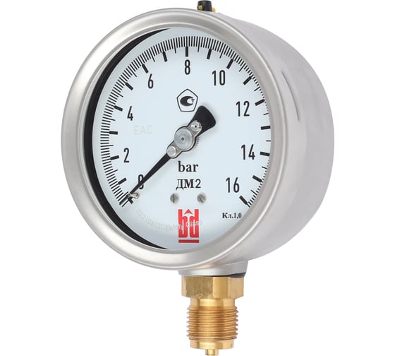 Манометр ДМ 2 100 Р (0-16) бар, кл.1.0, G1/2" BD 1152100010