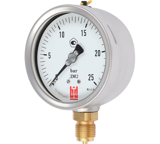 Манометр ДМ 2 100 Р (0-25) бар, кл.1.0, G1/2" BD 1152100011