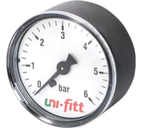 Аксиальный манометр 6бар, диаметр 50мм, 1/4Н Uni-Fitt 300P2020
