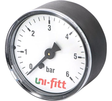 Аксиальный манометр 6бар, диаметр 50мм, 1/4Н Uni-Fitt 300P2020