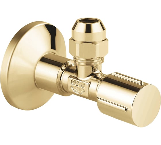Угловой вентиль GROHE 1/2 дюйма-3/8 дюйма, 1 шт, холодный рассвет, глянец 22037GL0 1
