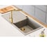 Выпуск для мойки с вертикальным переливом ALVEUS pop up bronze с рамкой и заглушкой 1144853 3