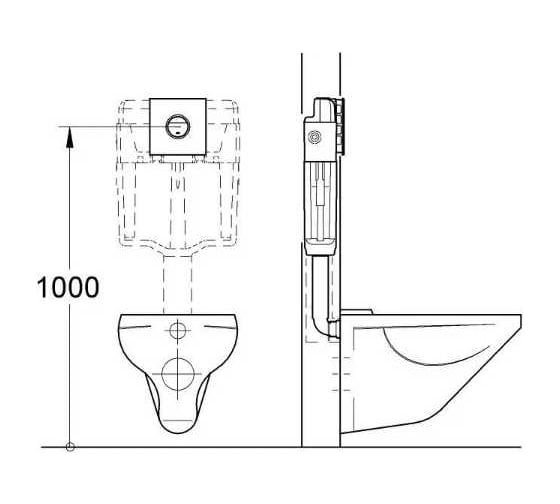 Панель смыва GROHE инфракрасная для унитаза Ondus Digital (3 режима смыва), черный бархат 38915KS0