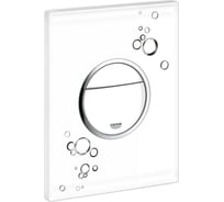 Панель смыва для унитаза GROHE Nova Cosmopolitan Print (3 режима смыва), белый глянец 38847LI0