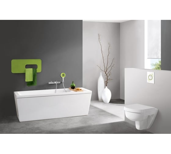 Панель смыва для унитаза GROHE Nova Cosmopolitan Print (3 режима смыва), белый глянец 38847LI0