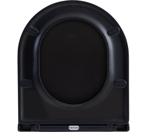 Сиденье для унитаза Aquanet LAKE-BW smartfix soft-close дюропласт, черный матовый 316466 00316466