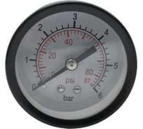 Аксиальный манометр VERTON АP 50/6 (50мм темп 60 С IP44 осев подключение 0-6 бар 1/4 внешняя резьба ) 01.14120.14374
