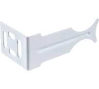 Универсальный угловой кронштейн для радиатора белый MasterProf ИС.030107