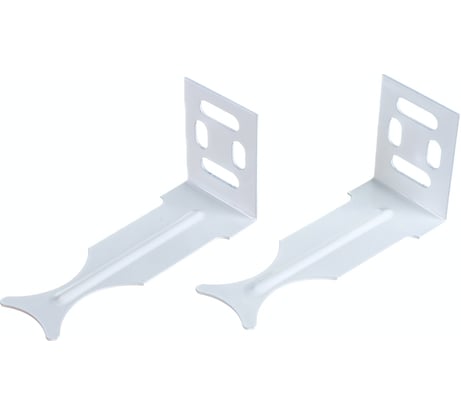 Универсальный угловой кронштейн для радиатора MasterProf белый, 2 шт ИС.030133