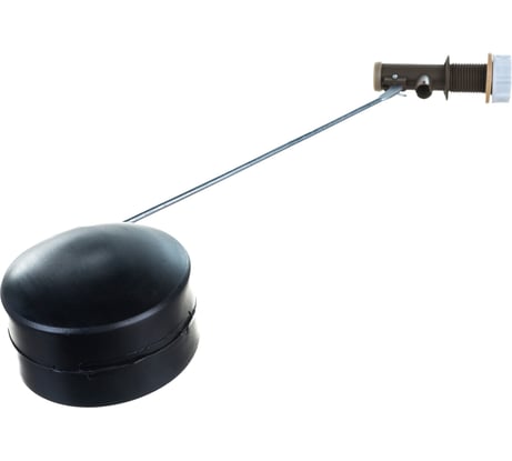 Пластмассовый клапан для бачка с оцинкованной тягой и поплавком MasterProf ИС.130703