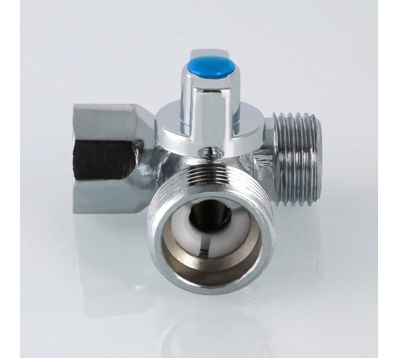 Шаровой кран для подключения сантехнических приборов 1/2х3/4х1/2 Valtec VT.256.N.04
