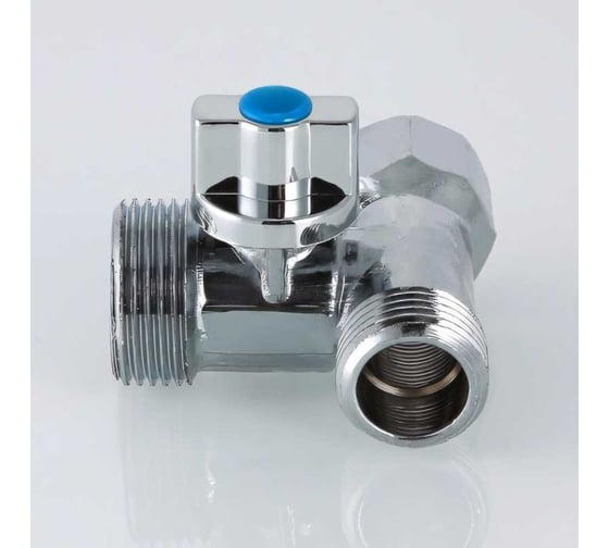 Шаровой кран для подключения сантехнических приборов 1/2х3/4х1/2 Valtec VT.256.N.04