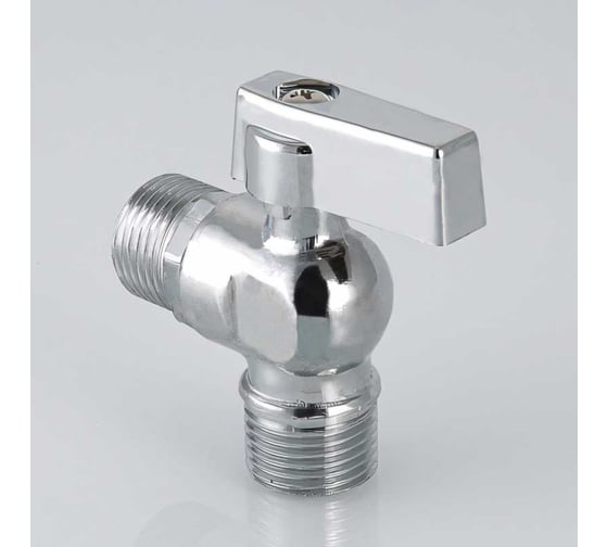 Шаровой угловой кран для подключения сантехнических приборов 1/2х1/2 Valtec VT.392.N.04