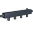 Коллектор RISPA Сталь с 2-мя кронштейнами К60-5В K605V 1