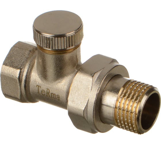 Запорный клапан для радиатора Terma прям. 1/2" (33957) 26240