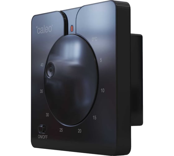 Терморегулятор Caleo C430 black встраиваемый, аналоговый, 3.5 кВт  0К-00000791