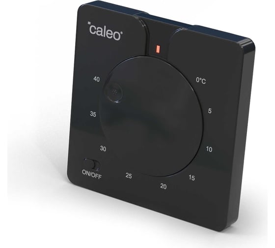 Терморегулятор Caleo C430 black встраиваемый, аналоговый, 3.5 кВт  0К-00000791